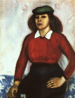 Chagall, Marc - Portrait of the Artist's Sister (Aniuta)
